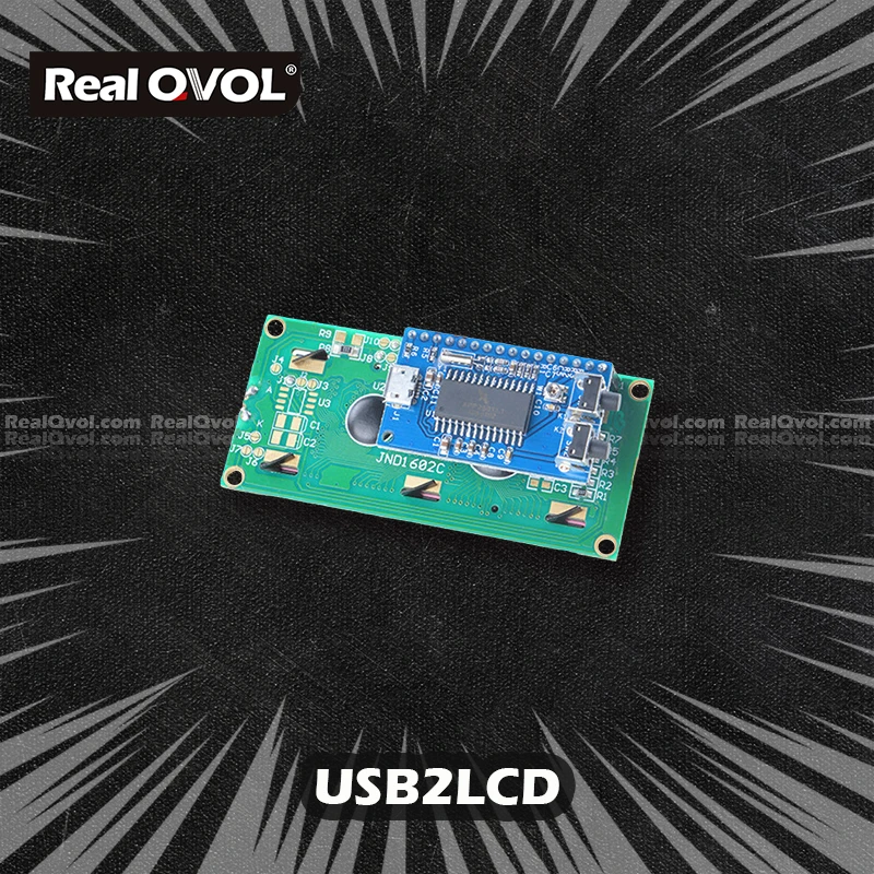 RealQvol FriendlyELEC USB порт 1602 ЖК-модуль для Pi (LCD 2USB) | Компьютеры и офис