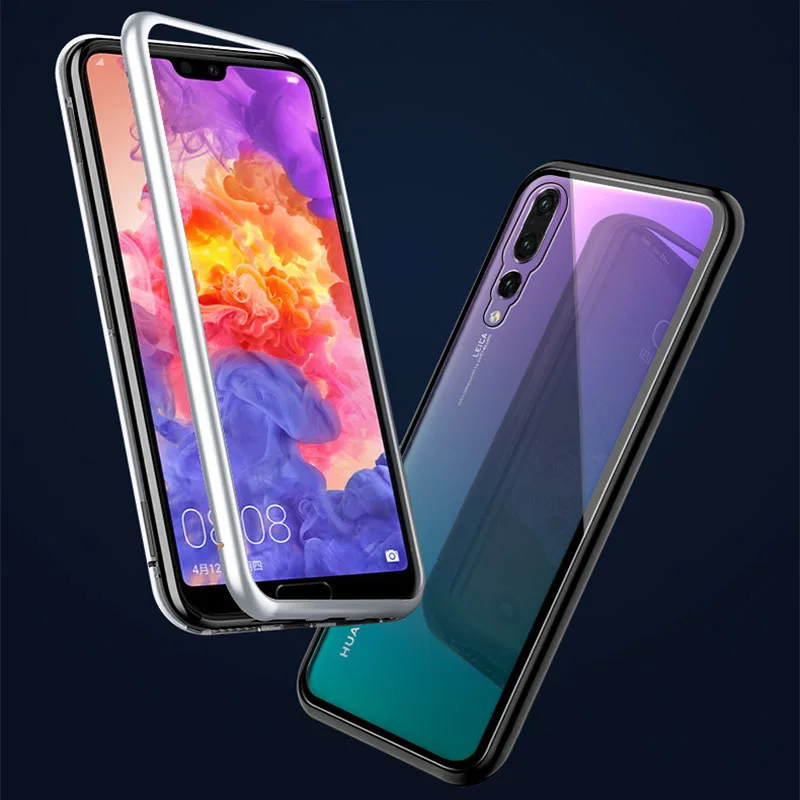 Магнитный адсорбционный металлический чехол для huawei mate 30 20 10 Pro 20X5G Y9 Y5 P Smart Honor 20 Pro 10 Lite 8X чехол для телефона
