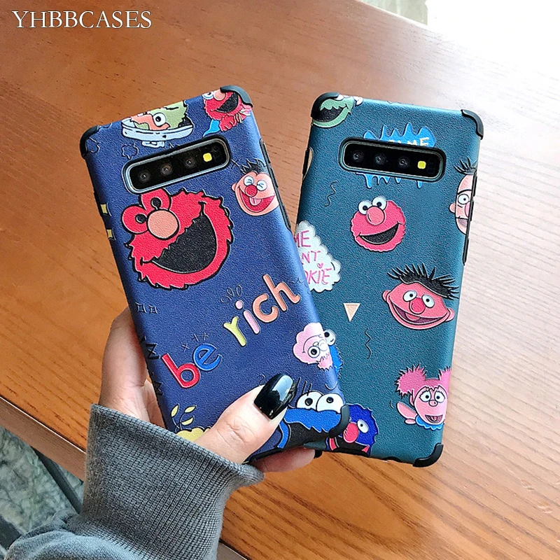 Милый ударопрочный чехол для Samsung Note 10 Plus Galaxy S10 A70 A50 A30 A10S A20S 3D Шелковый мягкий с