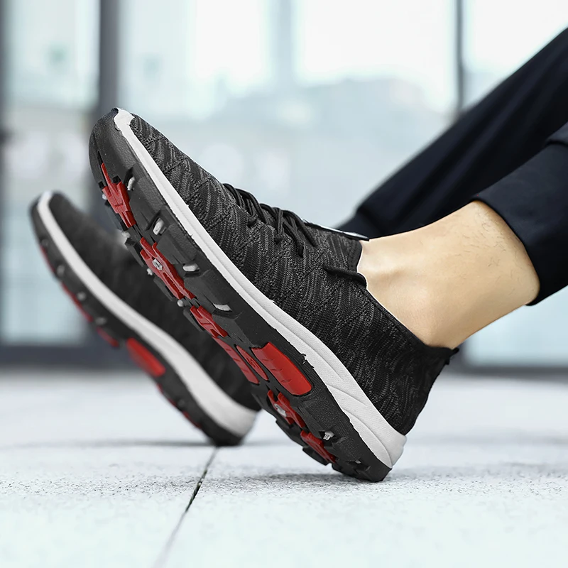 2021 Summer Breathable Upstream Shoes Men Mesh Shoes Anti-skid Fishing Trekking Climbing Hiking Shoes Male Zapatillas Hombre