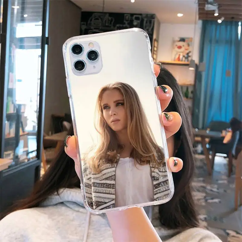 

Zara Maria Larsson singer Phone Case Transparent for iPhone 6 7 8 11 12 s mini pro X XS XR MAX Plus