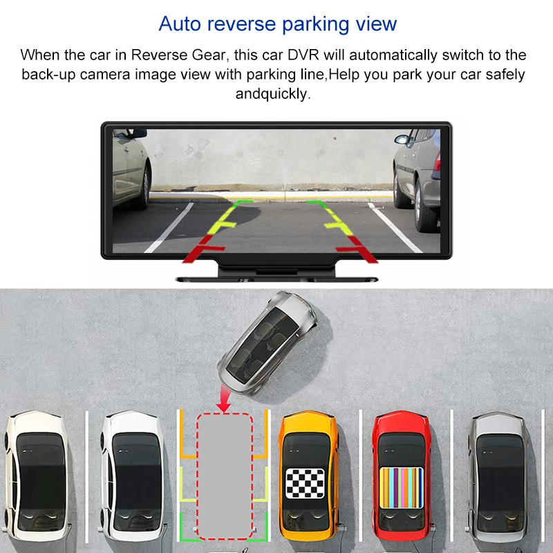 Автомобильный видеорегистратор 4G 10 26 дюйма Android Wi-Fi GPS 1080P два объектива ночного