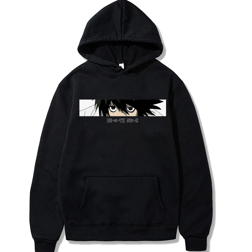 Death Note Hoodies Pullover Casual Printing Hooded Streetswear Sweatshirt Men Women Unisex