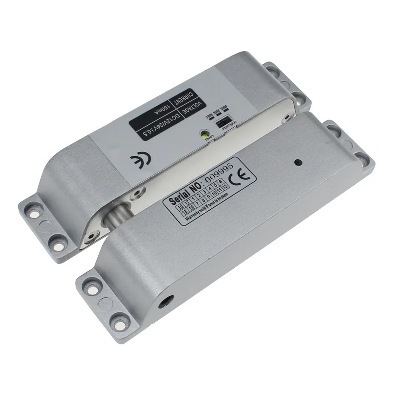 Замок с электрическим болтом 12 в пост. Тока безопасный замок из алюминиевого