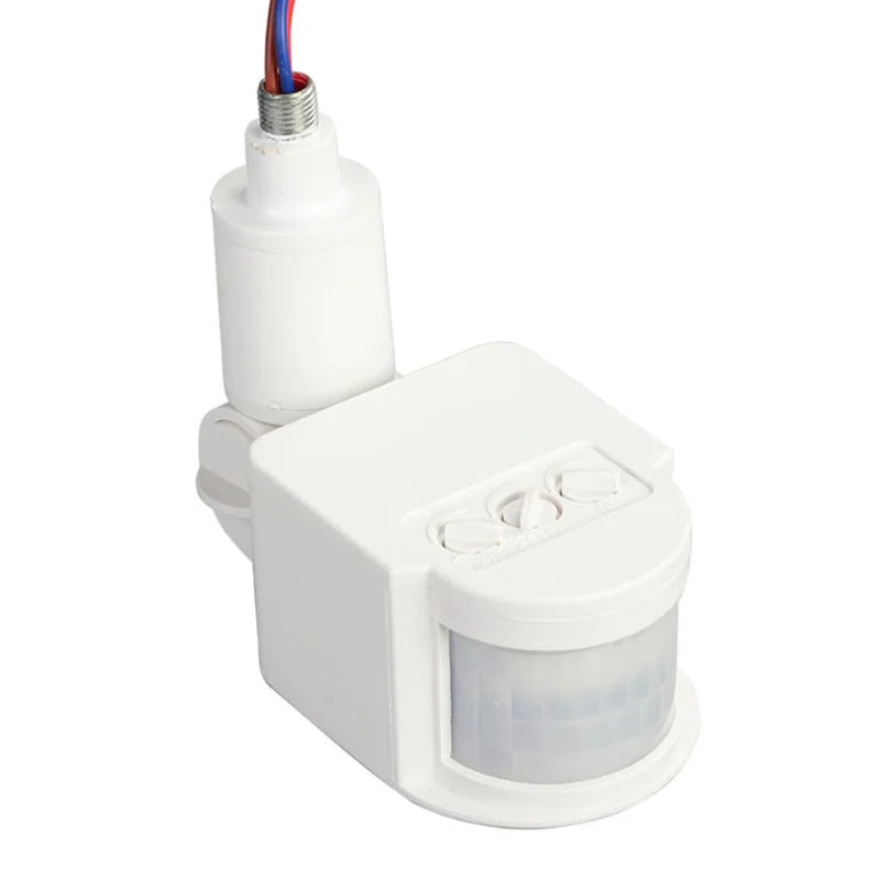 

Motion Sensor Light Switch Outdoor AC 220V Automatic Infrared PIR Infrared Alarm Detector Switch With LED Light