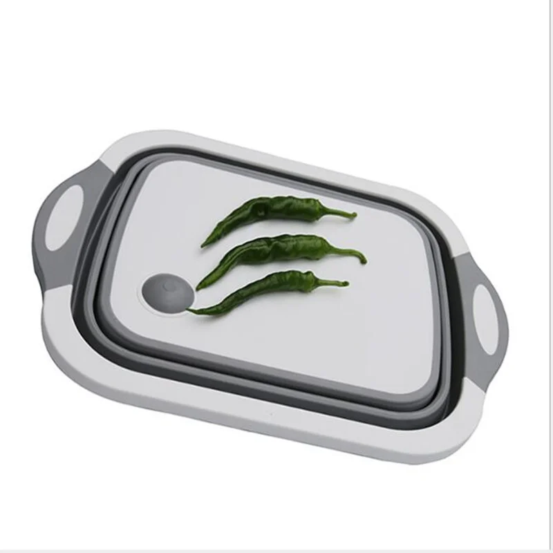 Кухонная разделочная доска Mutli для мытья фруктов ведра льда складная резки