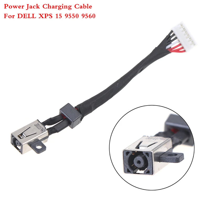 

New Laptop DC Power Jack Charging Cable Wire Cord For DELL XPS 15 9530 9550 9560 M3800 5510 064TM0
