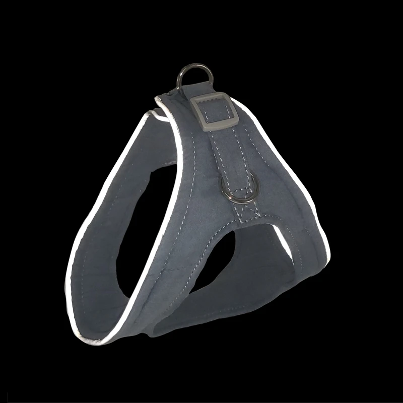 Легкий замшевый бархатный ошейник для собак Светоотражающий маленьких и средних