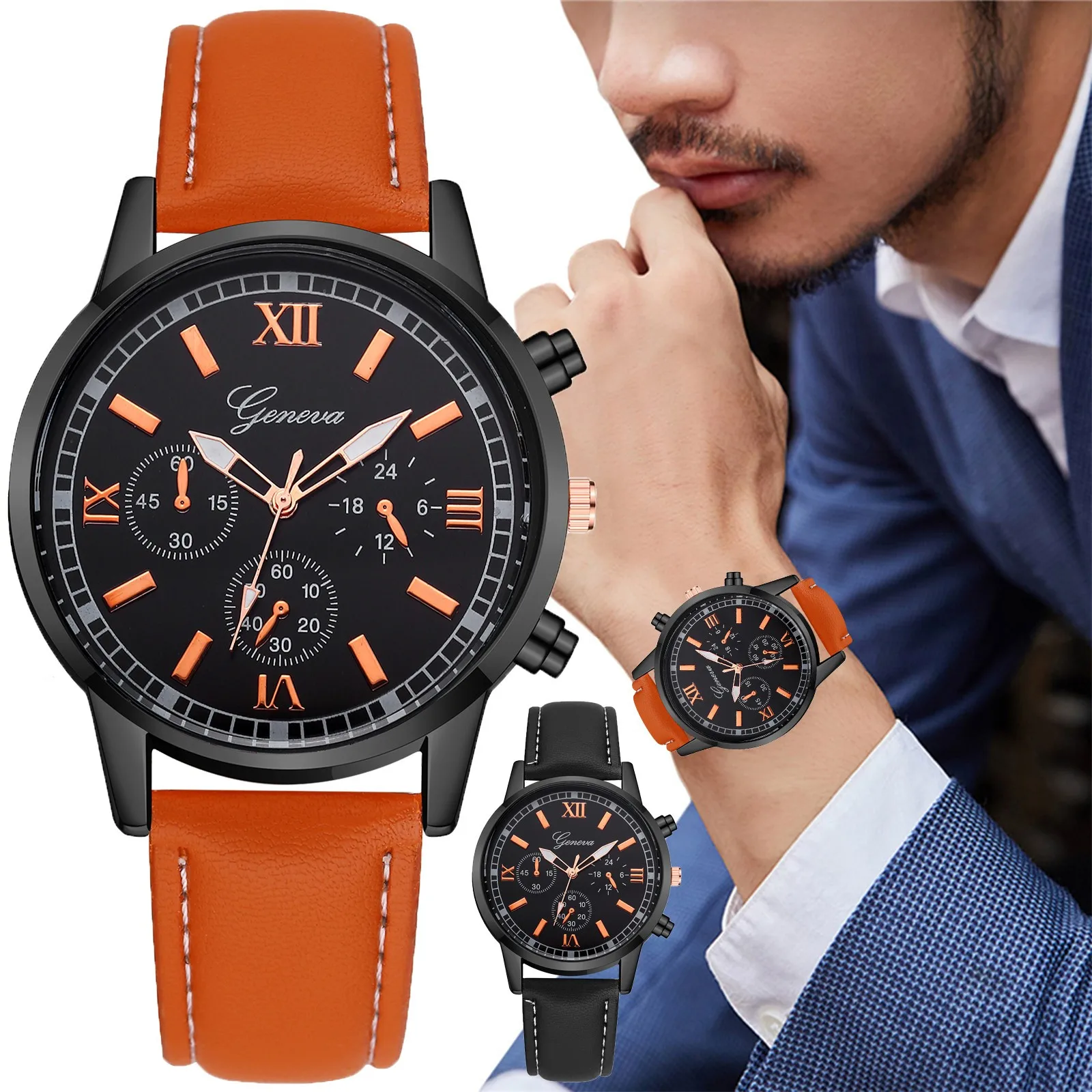 

2021 New Men Top Quartz Watch Fashion Elegant Ultra Thin Casual Leather Strap Wrist Watch Minimalist Casual Male Reloj Hombre