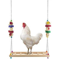 chicken swing ladder toys with natural wooden chicken perch chicken wood stand toy for hens handmade chicken coop