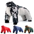 Теплая одежда для собак, зимнее пальто, водонепроницаемая, для маленьких и средних собак, для французского бульдога, светоотражающая куртка для домашних животных