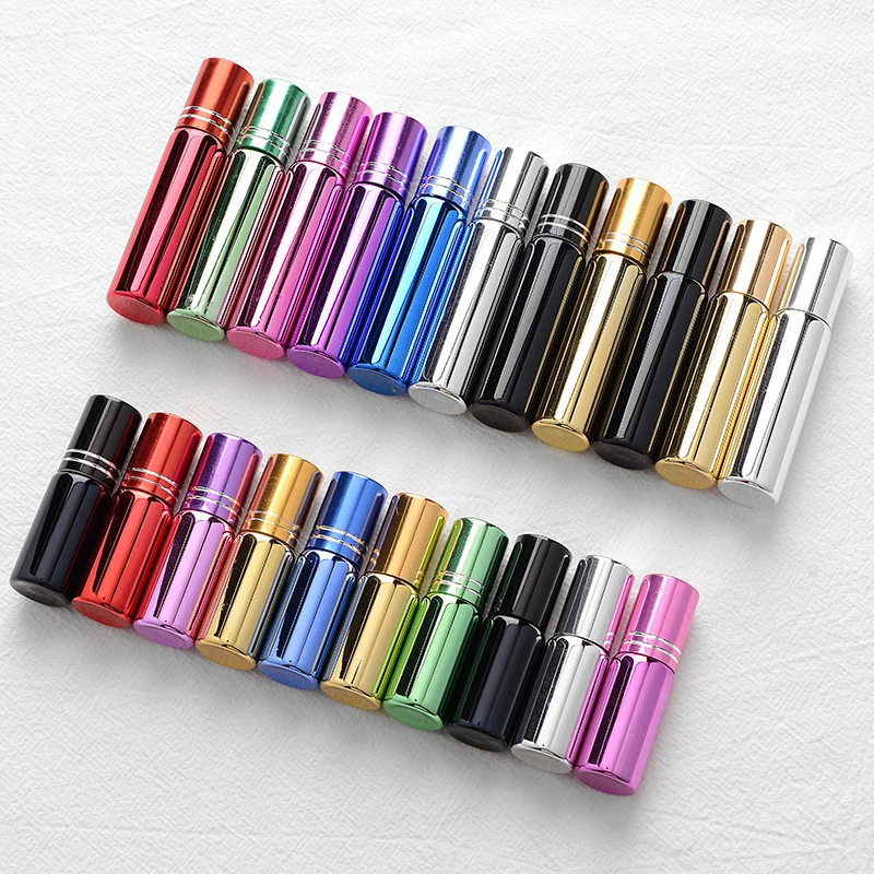 5 мл/10 мл 30 шт./лот портативные роликовые бутылочки УФ стекло рулон на бутылочке