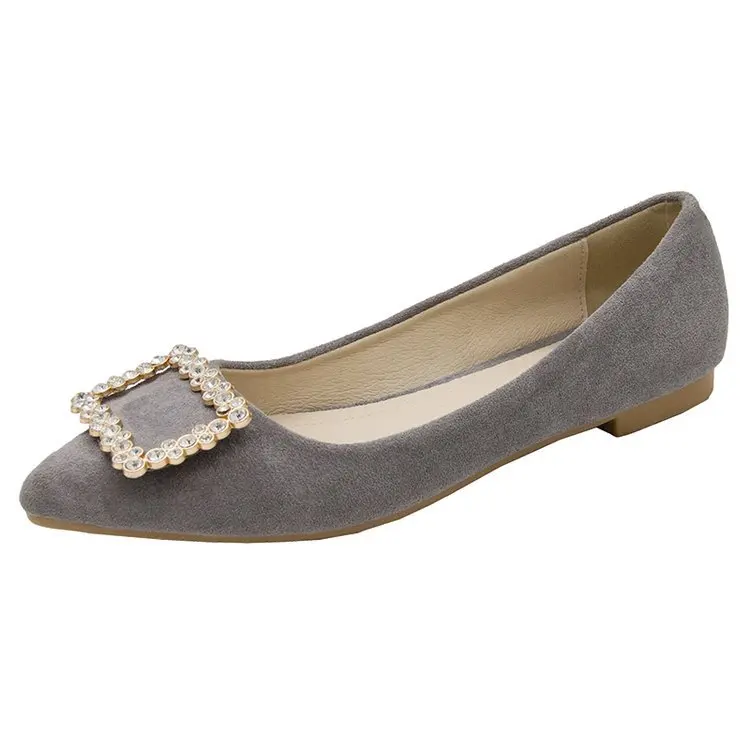 

Korean Shoes Shallow Mouth Pointed Toe Female Footwear Women Buckle Crystal Casual Sneaker 2021 Summer Dress New Rhinestone