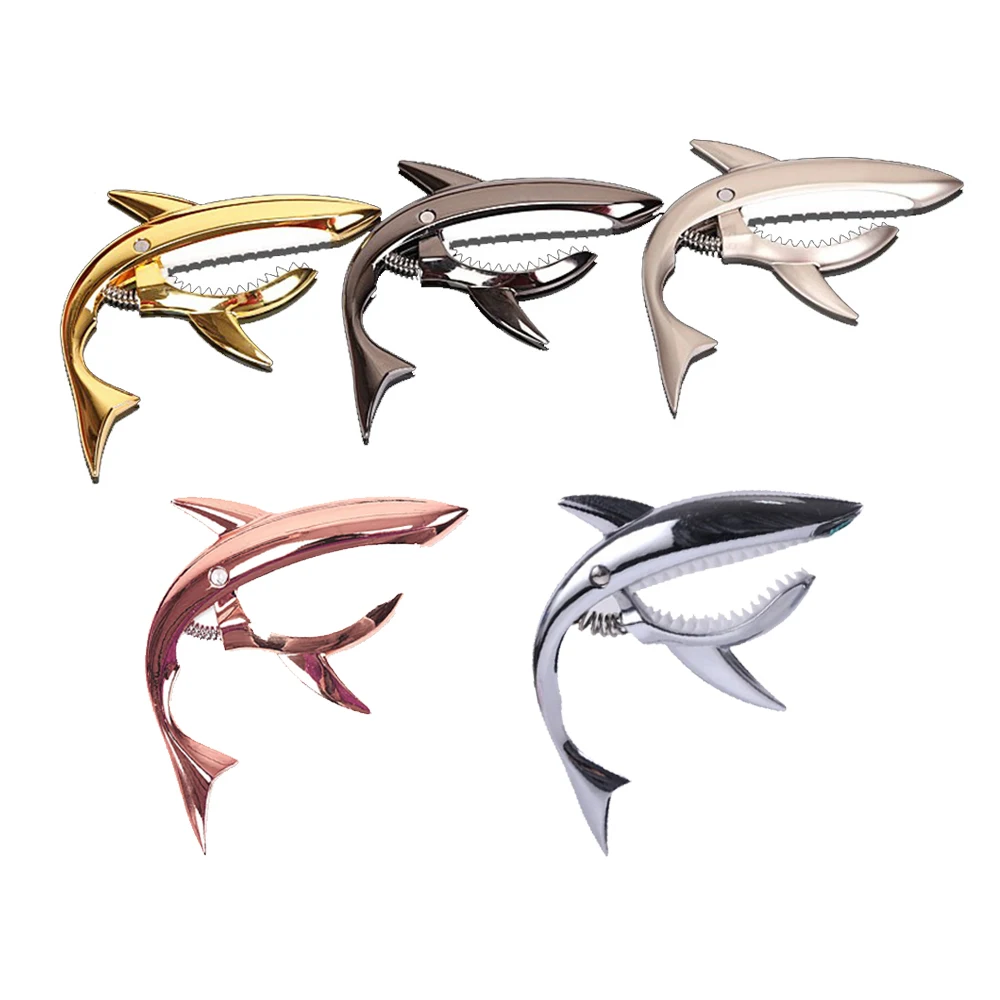 Гитарный Капо тюнер Электрический ra зажим с изображением акулы из цинкового