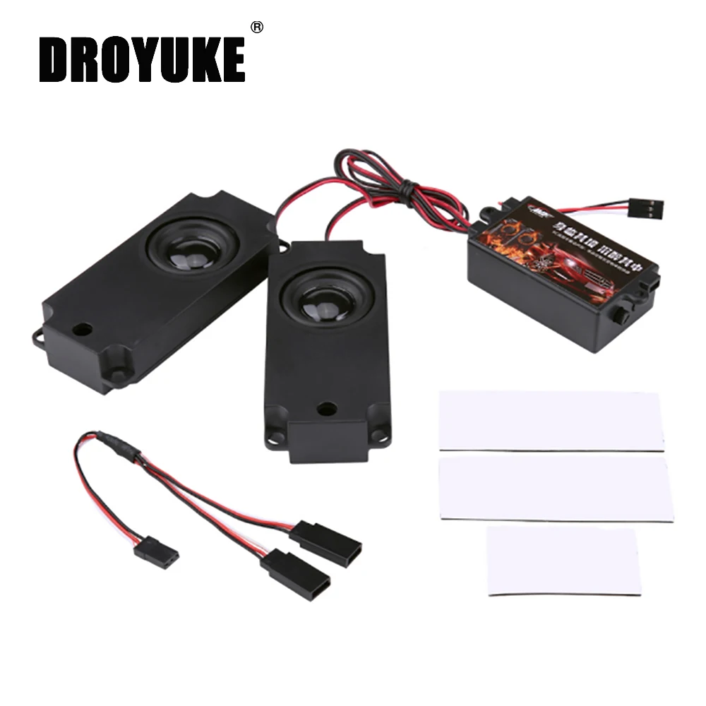 

Droyuke RC автомобиль второго поколения крутой дроссельной заслонки группы двигателя звуковой симулятор с 2 динамиками для RC спортивный автомобиль модель часть