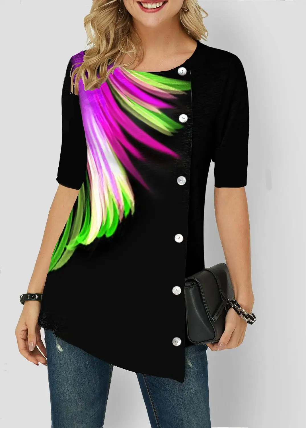 3D Печатный Женская футболка 2021 летняя рубашка с короткими рукавами о-образным