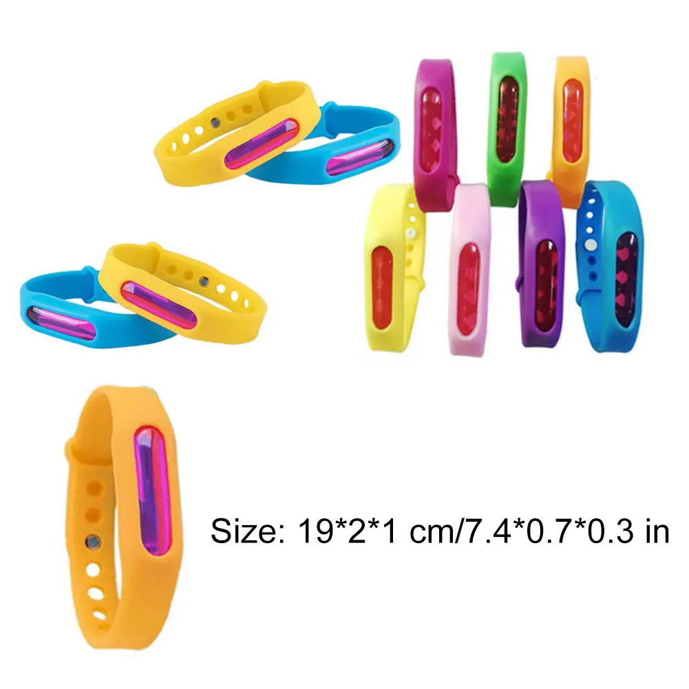 

12PCS Mosquito Repellent Bracelet Waterproof Anti Insect Wristband Mosquito Control Bands For Kids Adults Long-Last Protection