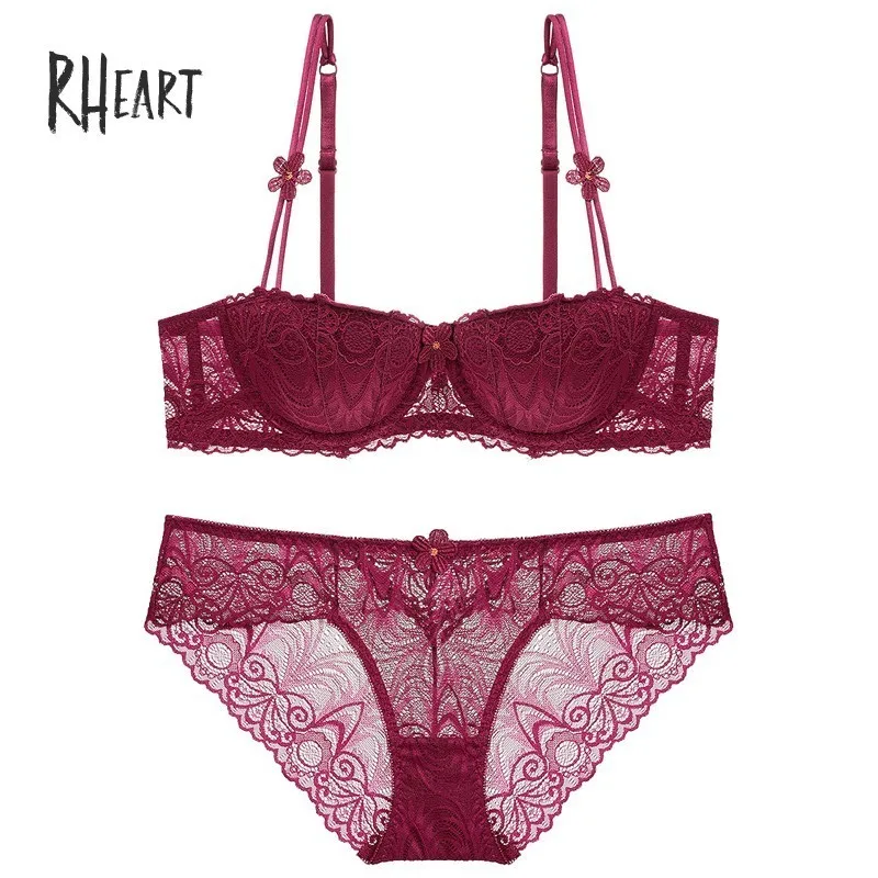 Roseheart для женщин модное красное сексуальное женское белье на лифчике с пуш-ап