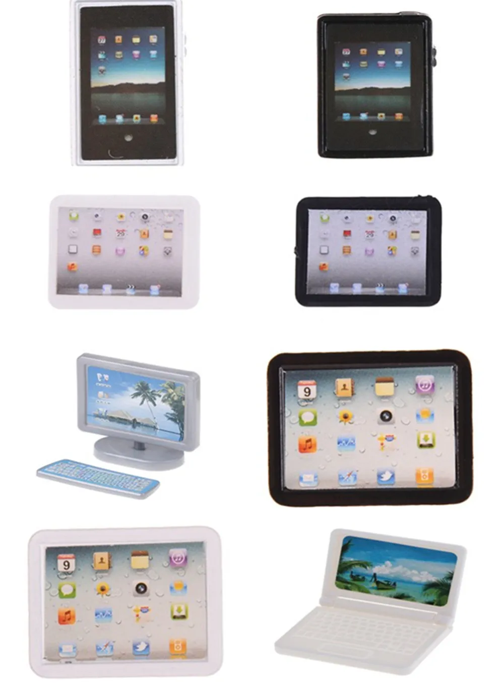 1 шт. милый имитатор мини ноутбук компьютер Сделай Сам 1:12 Кукольный домик