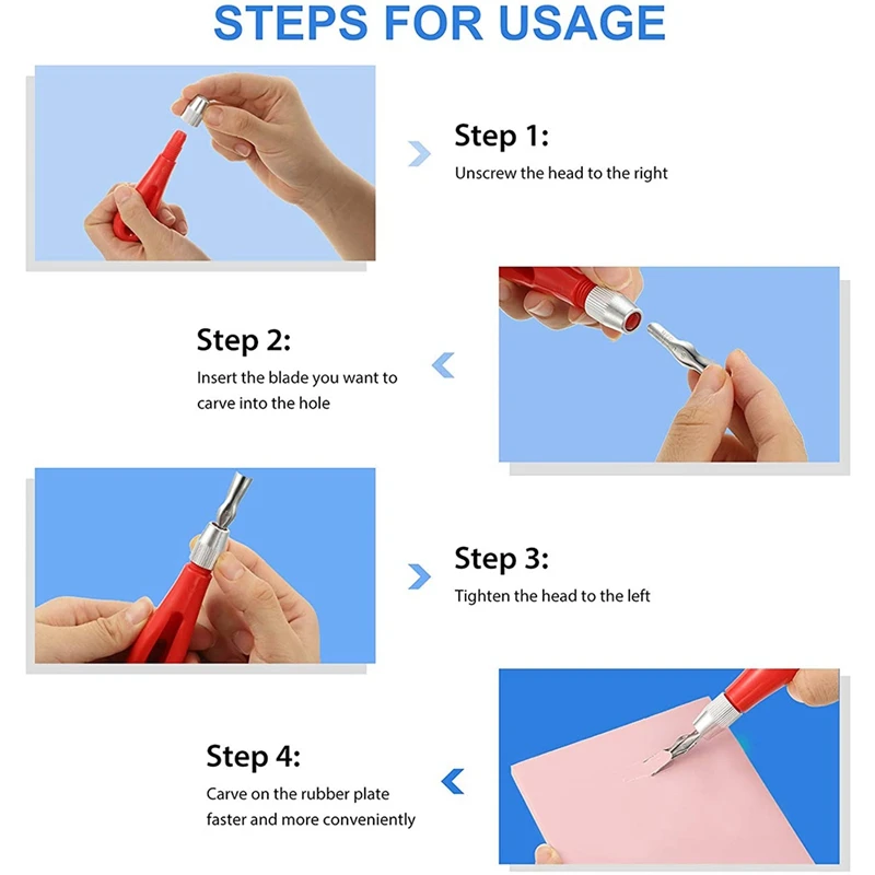 

18Pcs Rubber Stamp Making Kit Block Print Tool Set ,with Ink Pad,Rubber Carving Block,for DIY Stamp Carving Craft