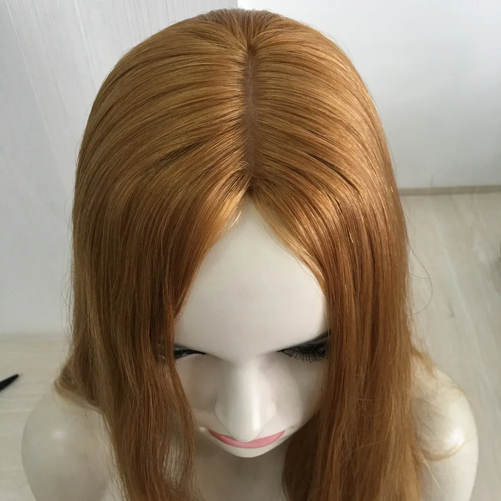 Stock,SALES PROMOTION Ship in 7 days jewish wig+ SKIN TOP free shipping best seller