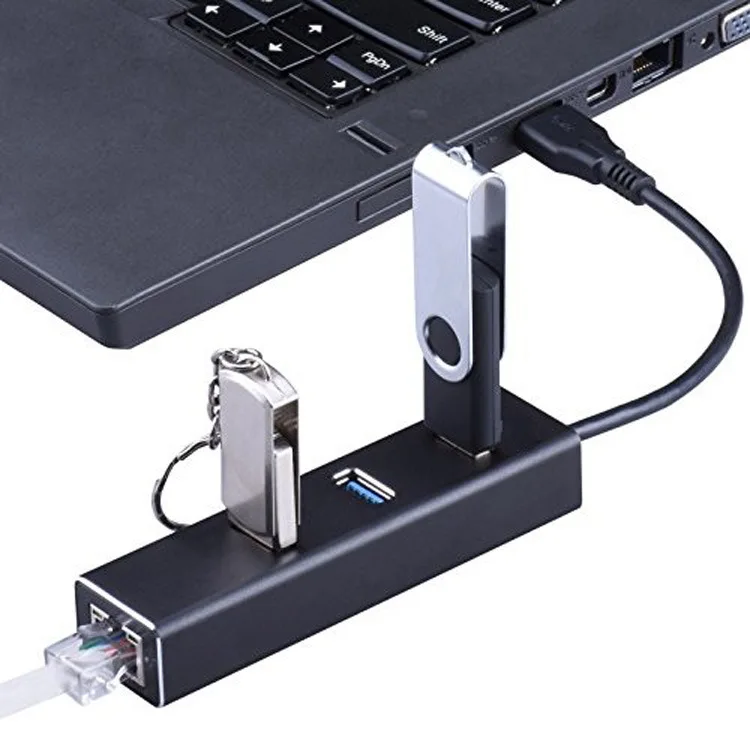 KuWFi usb-хаб 1000 Мбит/с USB к RJ45 Ethernet адаптер Сетевая карта LAN сетевой для ПК ноутбука Win7