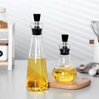 nordic creative leak proof glass cruet olive oil bottle wine condiment sauce storage bottle kitchen cooking tools organizer