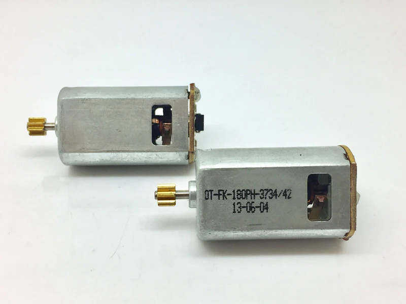 Двигатель угольной щетки FK-180PH-3734, 1 шт., 3,7 В постоянного тока, 15600 об/мин, высокая скорость, с охлаждающим отверстием, для самостоятельной сборки, игрушечная машинка, лодка модель радиоуправляемого дрона