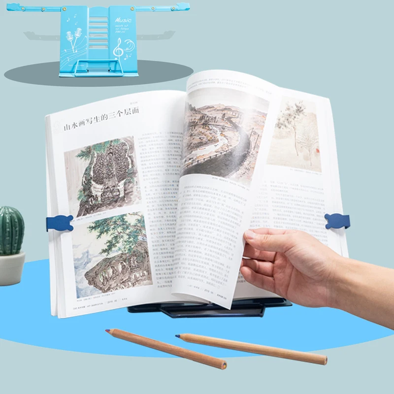 Настольная подставка для чтения книг металлический Регулируемый держатель