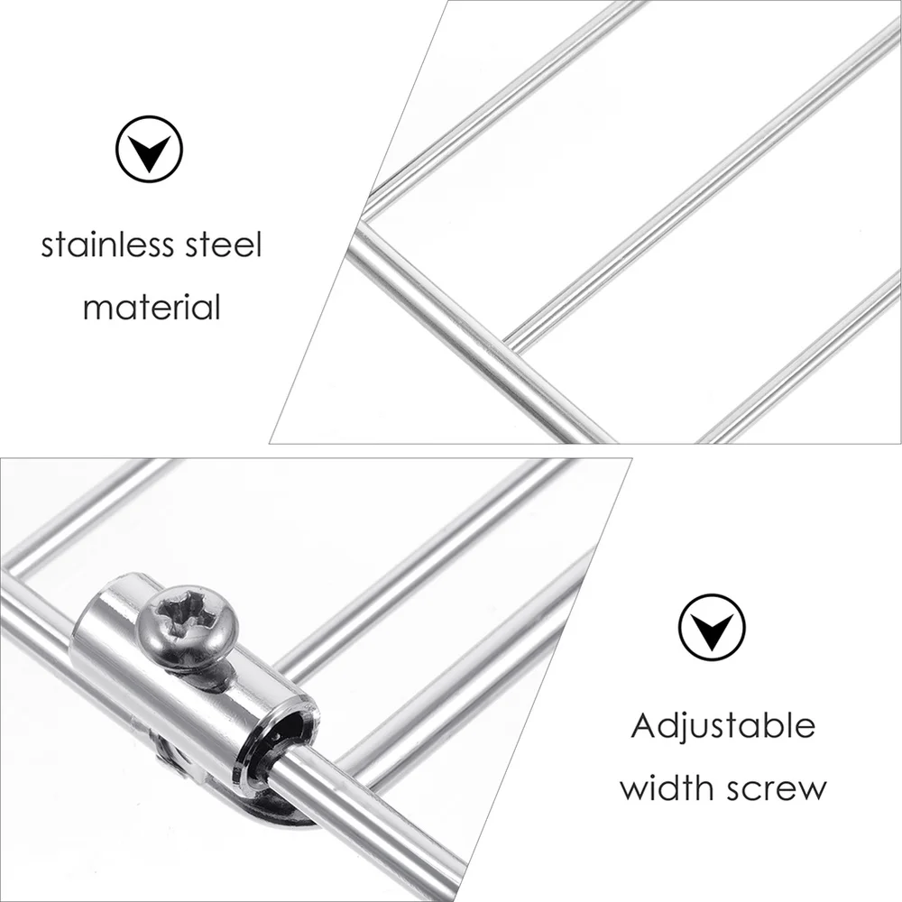 1Pc Electric Oven Grill Mesh Useful BBQ Wire Rack Barbecue Stainless Steel |