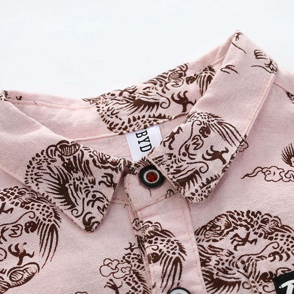 Летние милые рубашки для мальчиков детская хлопковая блузка с короткими