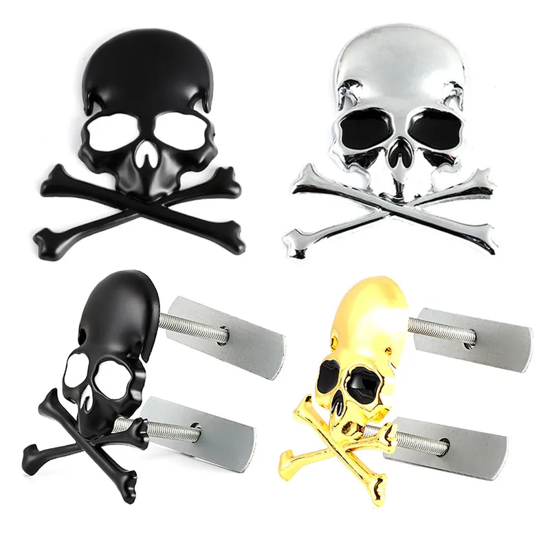 3d-наклейки в виде головы черепа для BMW Audi Ford Jeep Honda Volkswagen Mercedes Opel Dodge KIA