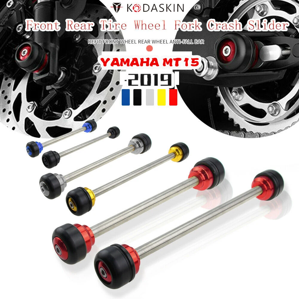 

Kodaskin Motorcycle Front Rear wheels Falling Protectors Exhaust Frame Slider For Yamaha mt15 yzf MT-15 MT15 accessories