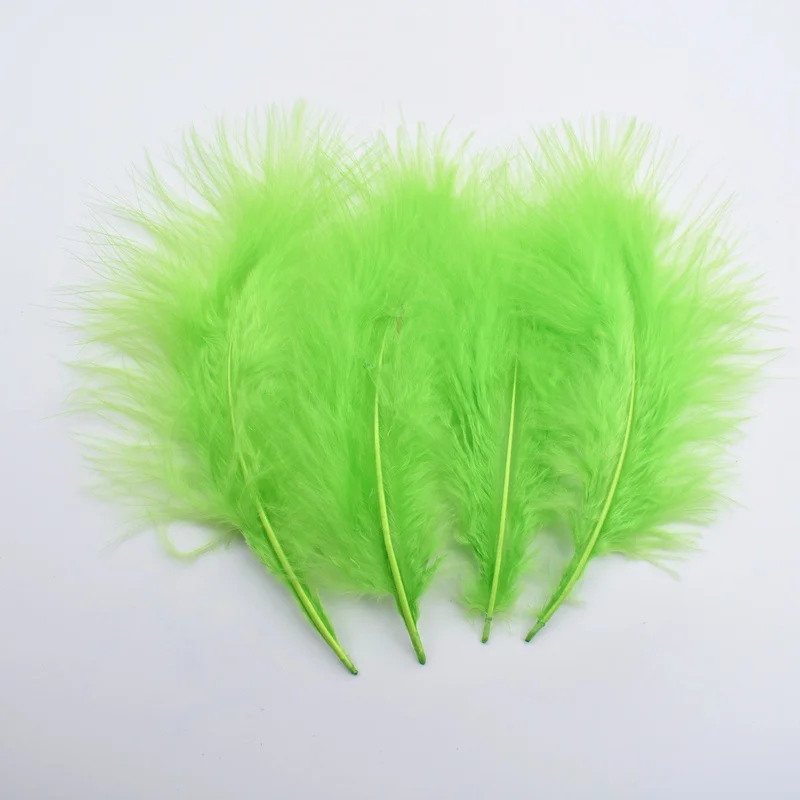 Apple Green 20 шт/партия Перья Марабу индейки перо Белый фазан перья для ремесла перья для изготовления ювелирных изделий Свадебные Перья плащи - Цвет: Apple Green