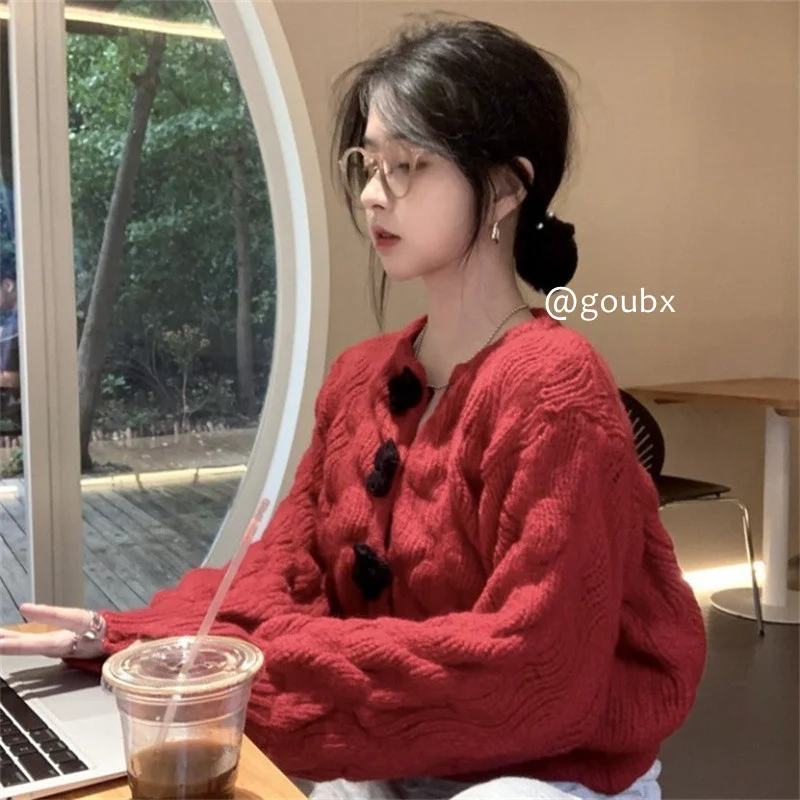 

Осень 2021, зимний свитер, женские топы, вязаный пуловер, женская мягкая теплая толстая верхняя одежда