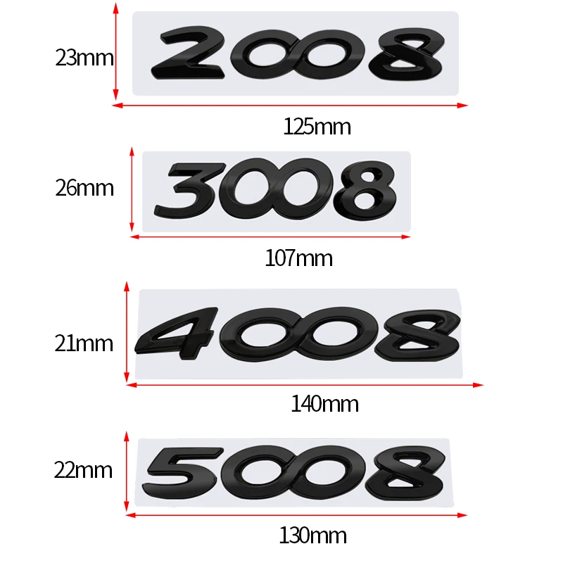 Глянцевые черные металлические наклейки эмблема на передний и задний багажник