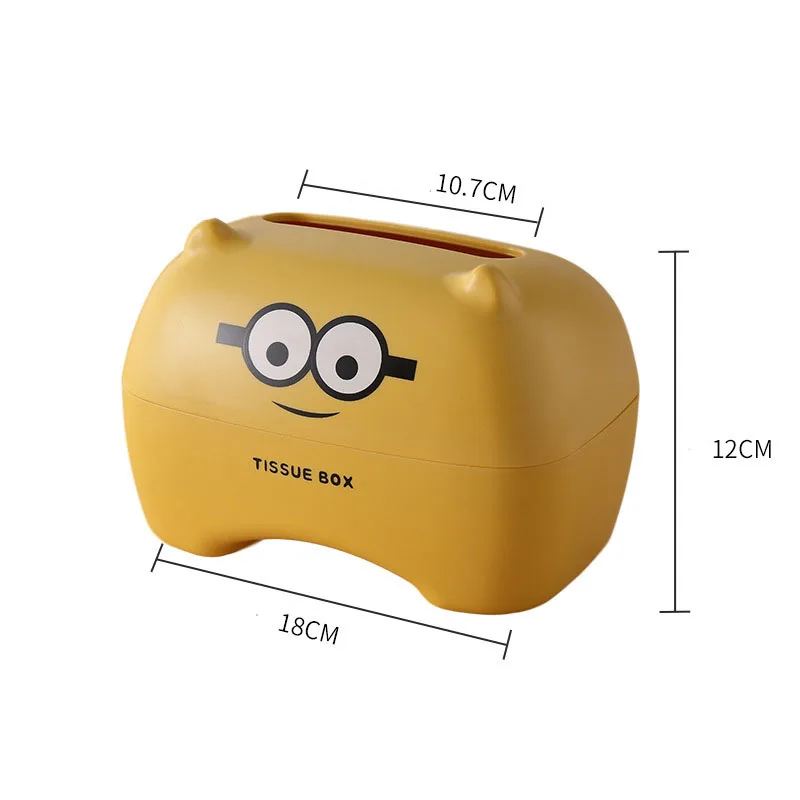 

Creative Toilet Paper Storage Box Multifunctional Cute Cartoon Tissue Box Toilet Paper Box Plastic Thickened Toilet