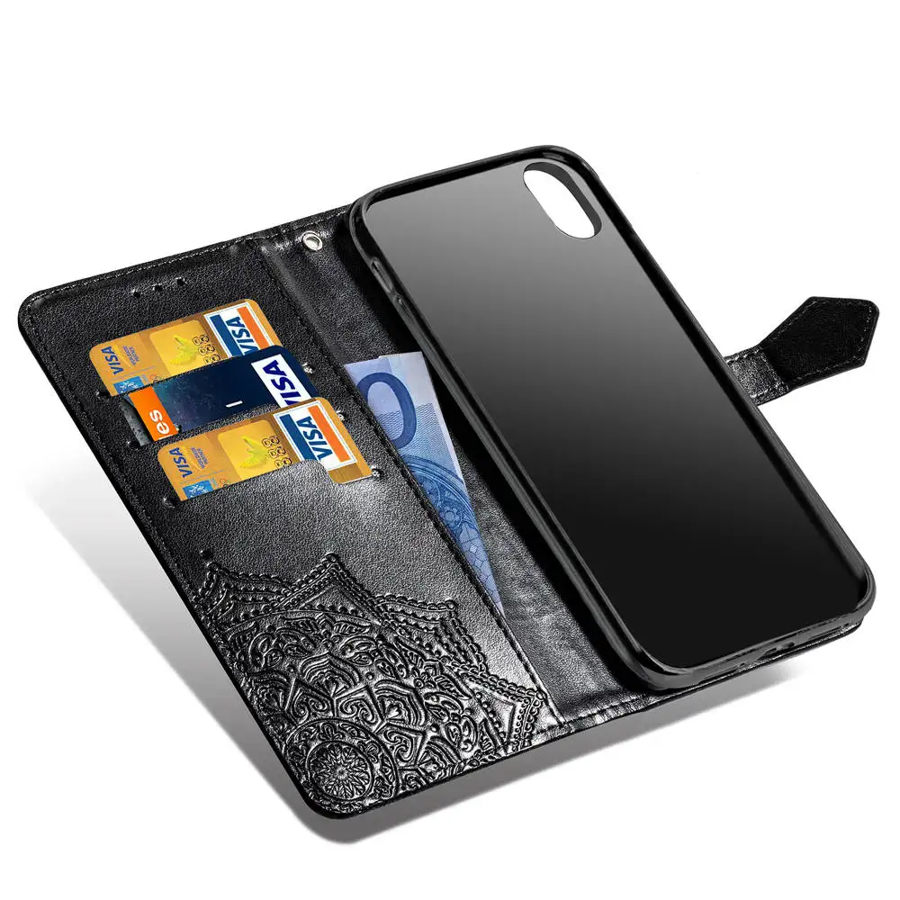 Кожаный откидной Чехол для Apple iPhone 8plus 7plus XS Max X XR 8 7 6 6s Plus 5 5S SE XSmax роскошный