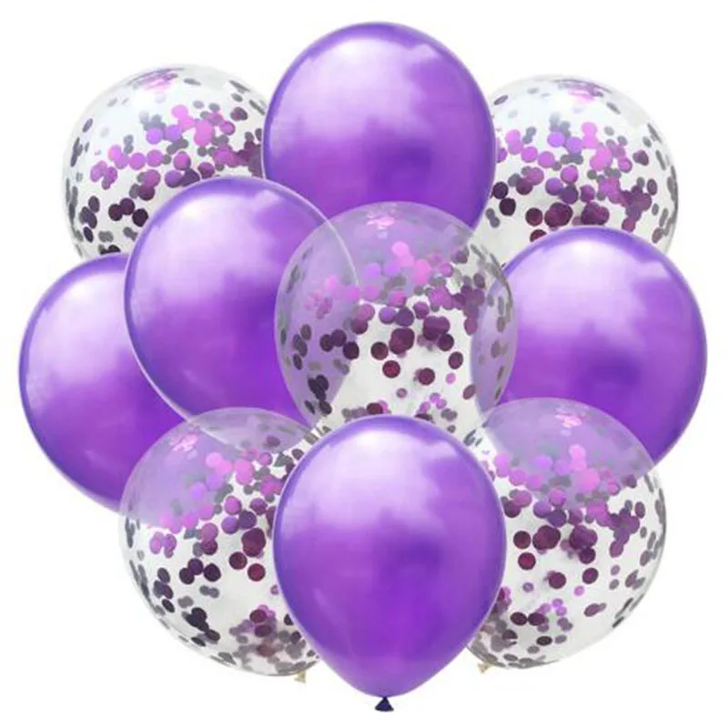 

10pcs/Lot Glitter Confetti Latex Balloons Romantic Wedding Decoration Baby Shower Birthday Party Decor Clear Air Balloons