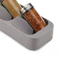 p82c 8 grid spice storage rack kitchen sauce bottle holder cabinet drawer organizer for spice jar