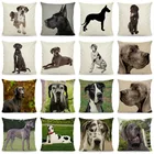 XUNYU милый чехол для подушки в стиле даты собаки чехол для подушки домашний декор для дивана 45x45 см DWG030