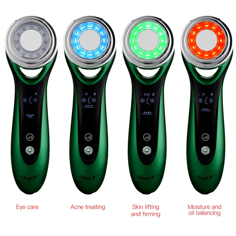 

CkeyiN EMS Facial LED Photon Therapy Vibration Face Lifting Tightening Deep Cleasing Skin Rejuvenation Home Use Beauty Device