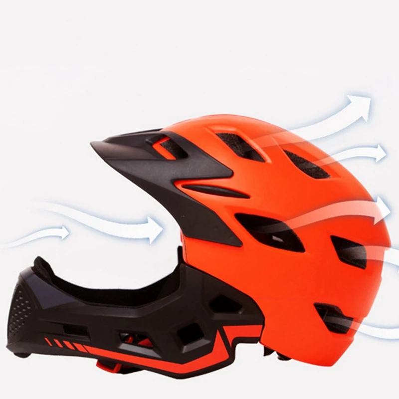 Children'S Cycling Helmet Sliding Balance Car Speed Skating Mountain Black Plus Orange | Спорт и развлечения