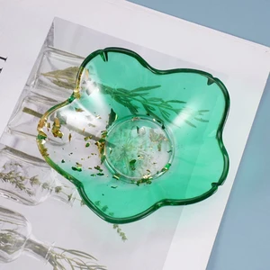 С украшением в виде кристаллов эпоксидная смола, форма в виде лепестков тарелки для литья силиконовая форма сделай сам ремесла Ювелирные украшения делая инструменты