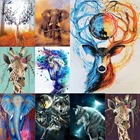 5D алмазная живопись сделай сам, лесные животные, полностью Алмазная картина ручной работы, Декор для дома, гостиной, подарок