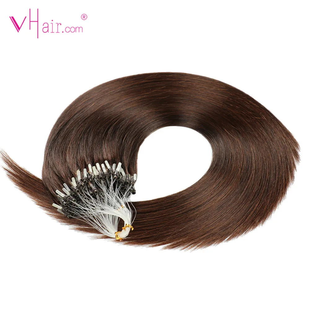 VHair волосы для наращивания на микро кольцах 16 дюймов 1 г/локон 100 г/упак.