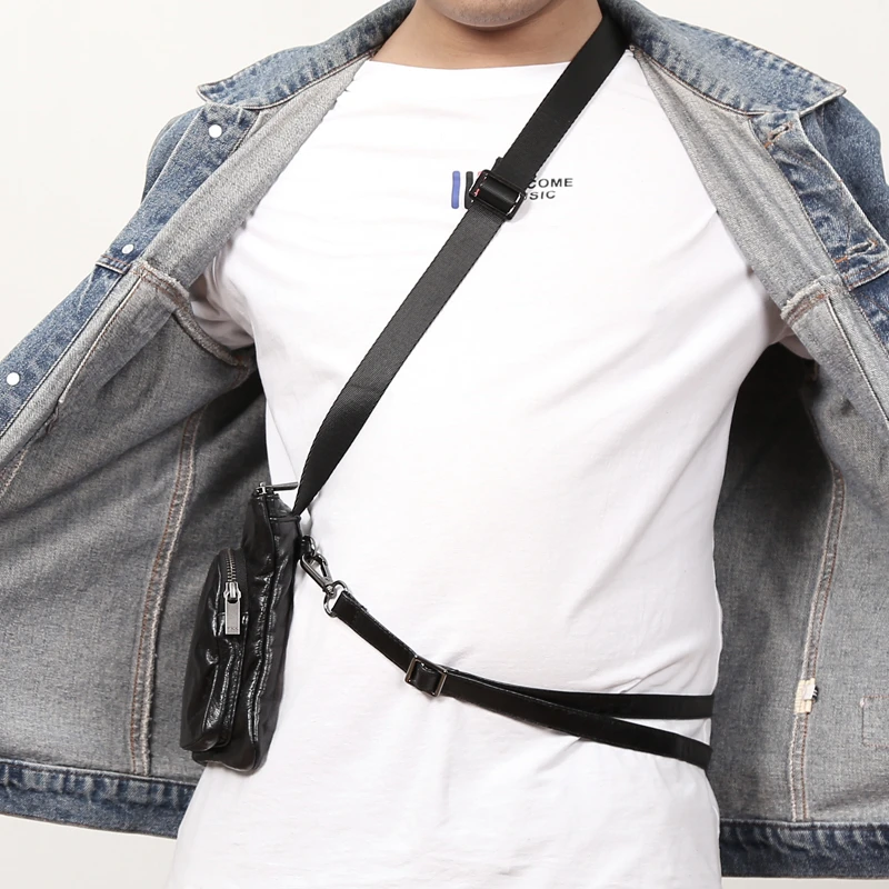 Goede Alisara Mannelijke Kleine Messenger Bag Eerste Laag Koe Lederen Hoge Kwaliteit Jeugd Schooltas Casual Crossbody Pack Organizer Handtas