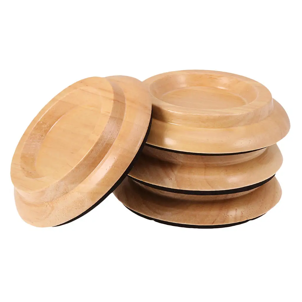 

4pcs Round Piano Caster Cups Carpet Protector for Upright Piano Accessory