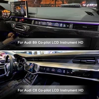 for audi c8 b9 screen car accessorie android car instrument dashboard display multimedia co pilot lcd instrument hd touch screen
