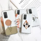 Чехол для Huawei P30 Lite, прозрачный чехол из ТПУ для Honor 10 Lite, 10i, 8A, 8S, 8X, 9A, 9C, 9X, 50, 20 Pro, 10X Lite, Huawei P40 Lite, с эстетикой